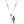 Cargar imagen en el visor de la galería, Silver necklace with a unique pendant on a white background
