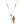 Load image into Gallery viewer, Gold necklace with a decorative pendant on a white background
